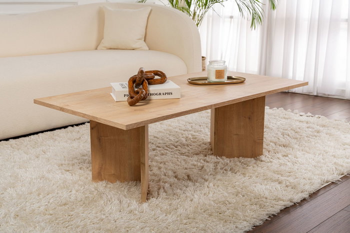Nordure Sapphire Oak Mesa de Café Roble Zafiro Tablero Partículas Recubierto Melamina 18mm Elegante